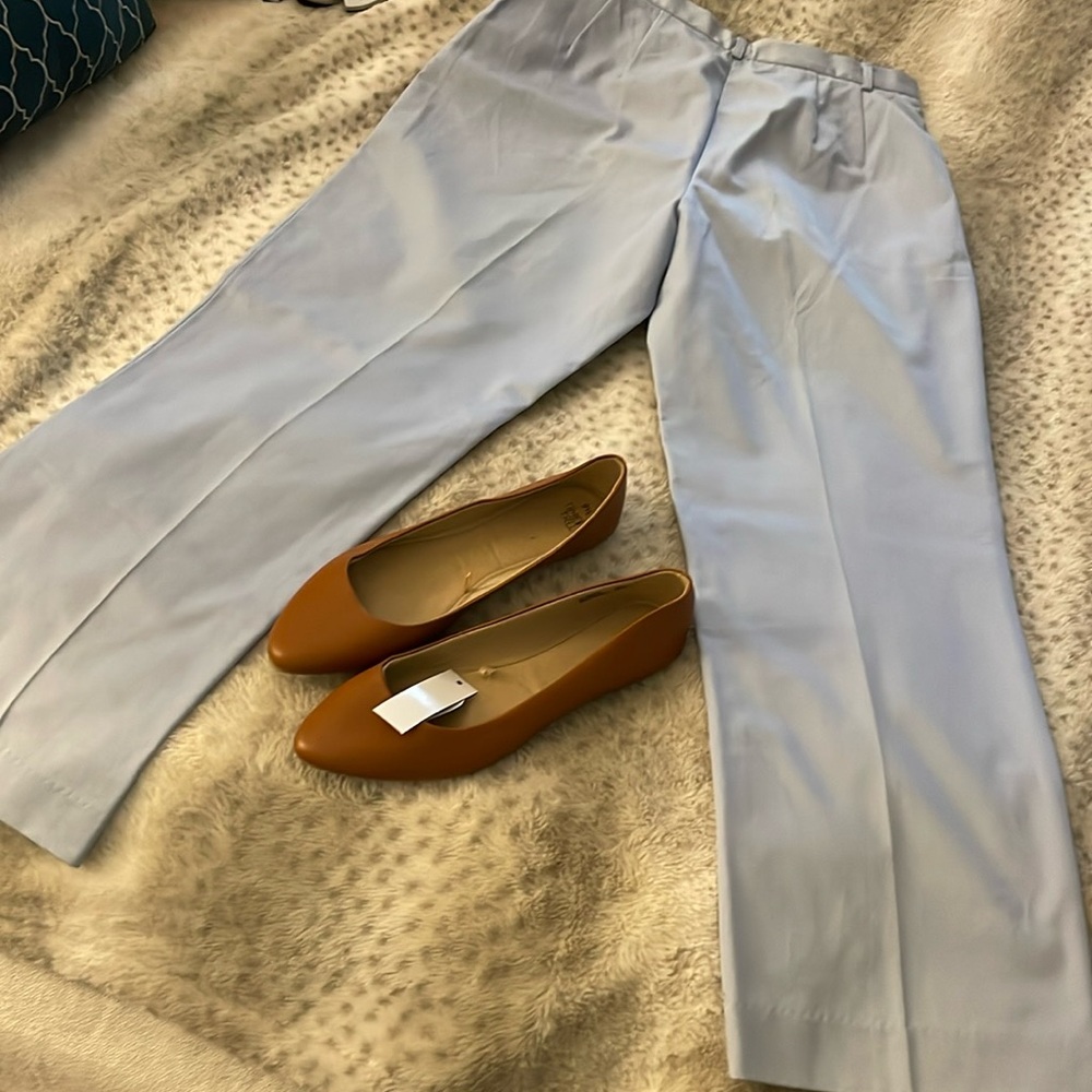 Lands end light blue khakis